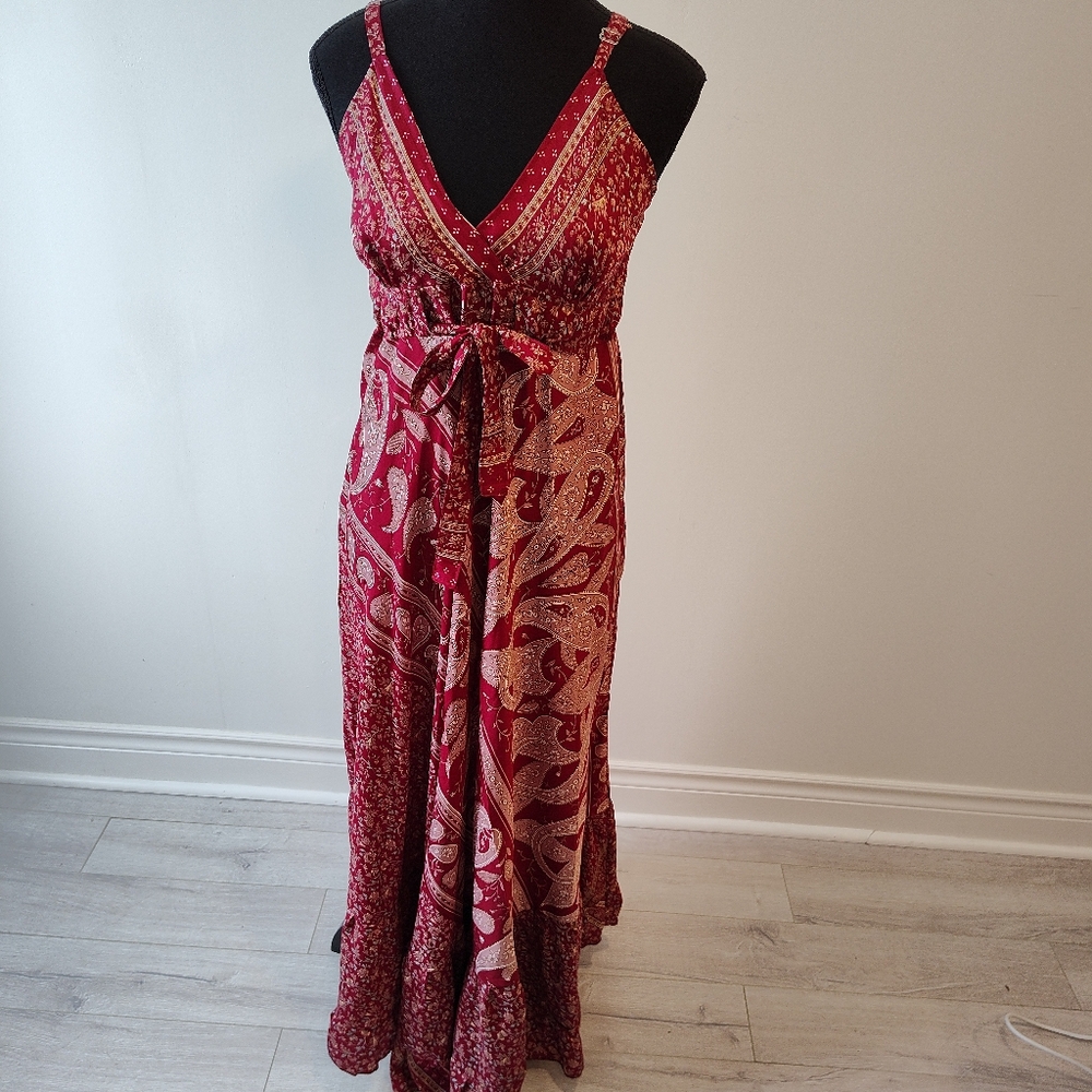 Silk Paisley Dress